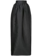 The Row High-waist Gathered Skirt - Black