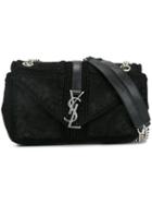 Saint Laurent Micro 'sac De Jour' Crossbody Bag, Women's, Black, Chamois Leather/cotton