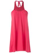 Amir Slama Halter Neck Panel Dress - Red