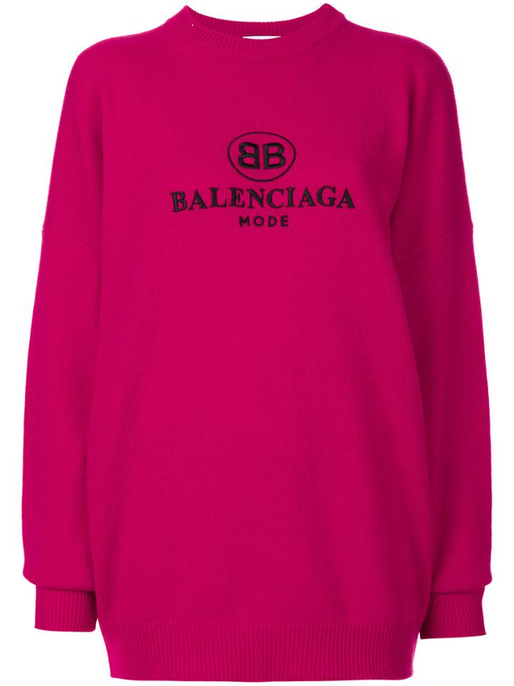 Balenciaga Bal Embroidered Sweatshirt