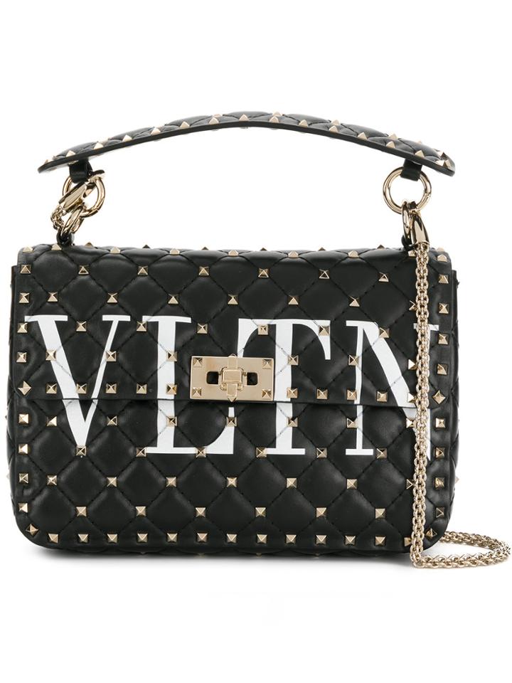 Valentino Rockstud Spike Medium Bag - Black