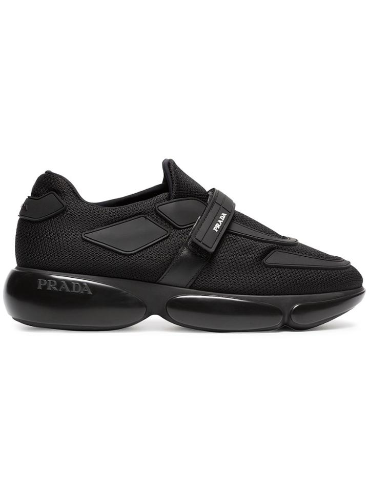 Prada Black Cloudbust 40 Leather Sneakers