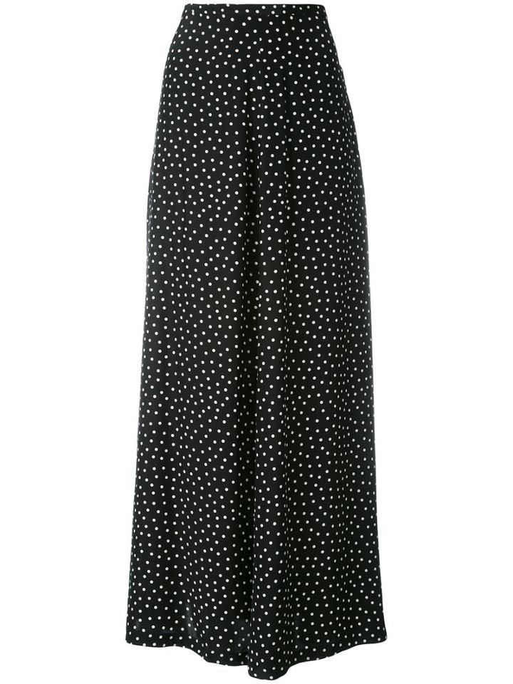 P.a.r.o.s.h. Long Polka Dot Skirt, Women's, Size: Medium, Black, Silk