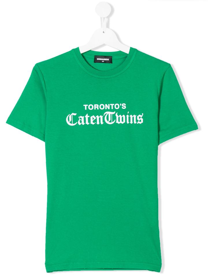 Dsquared2 Kids Toronto's Caten Twins T-shirt - Green