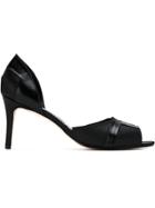Sarah Chofakian Peep Toe Pumps - Black