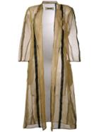 Uma Wang - Chiamaka Coat - Women - Silk/linen/flax/polyamide - M, Nude/neutrals, Silk/linen/flax/polyamide