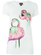 Just Cavalli Flamingos Print T-shirt