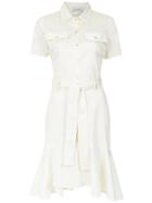 Olympiah Flared Shirt Dress - White