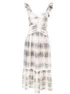 Three Floor Snakes And Ladders Dress - Neutrals