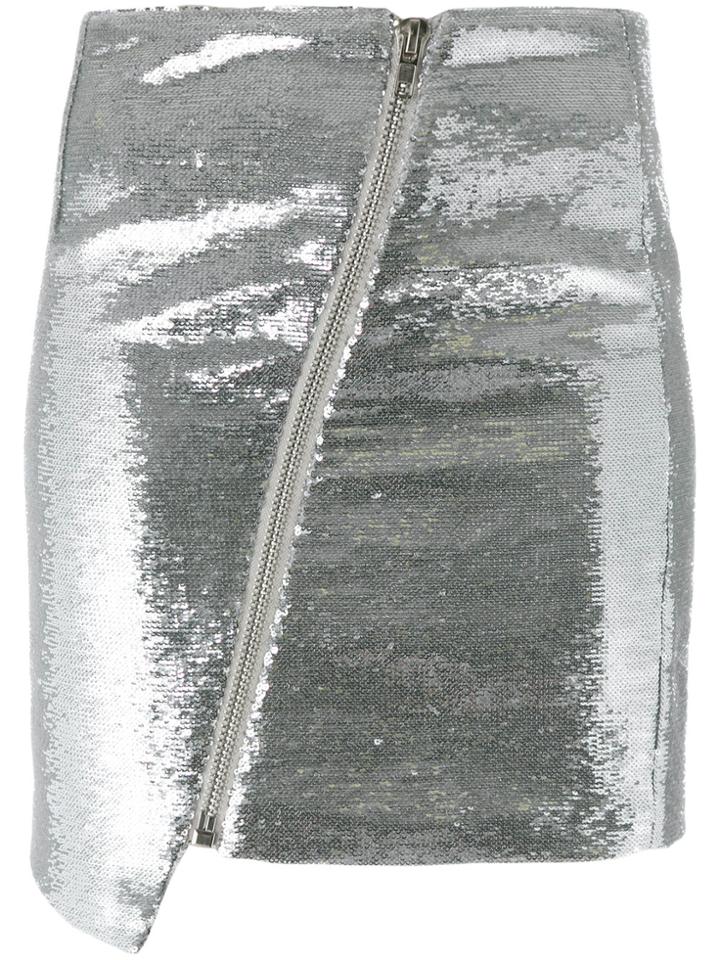 Zoe Karssen Sequinned Metallic Skirt