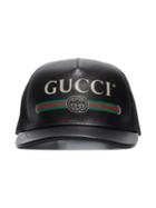 Gucci Logo Print Baseball Cap - Black