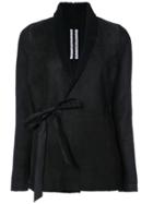 Rick Owens Wrap-style Jacket - Black
