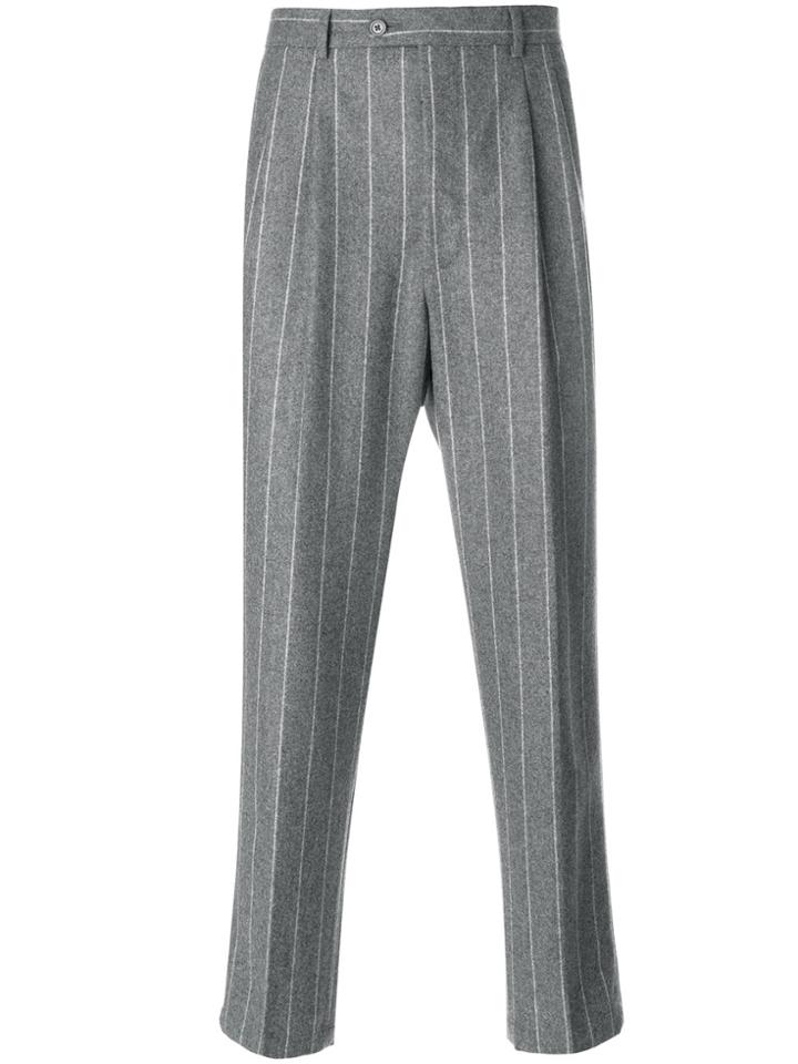 Lc23 Regular Pin Stripe Trousers - Grey