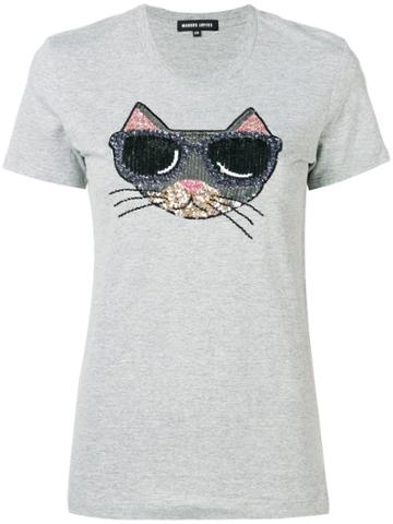 Markus Lupfer Kate Shady Cat T-shirt - Grey