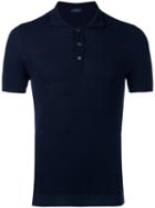 Zanone - Short Sleeve Polo Shirt - Men - Cotton - 52, Blue, Cotton