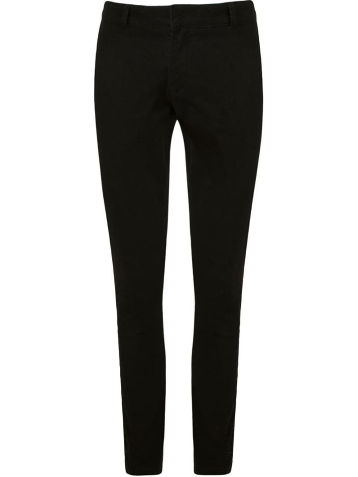 Osklen Chino Trousers, Men's, Size: 38, Black, Cotton/spandex/elastane