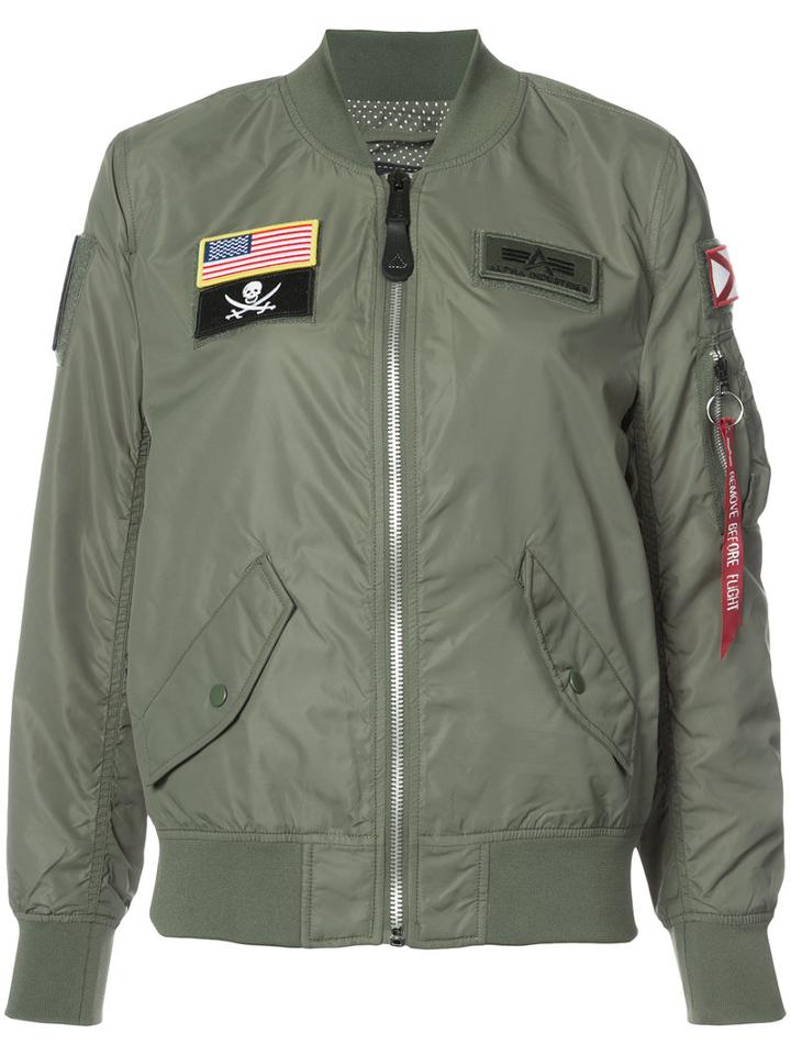 Alpha Industries - L-2b Flex Jacket - Women - Nylon - M, Green, Nylon