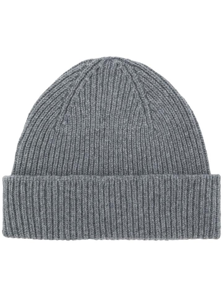 Paul Smith Rib Knit Hat - Grey