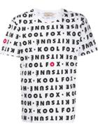 Maison Kitsuné All-over Text Print T-shirt - White
