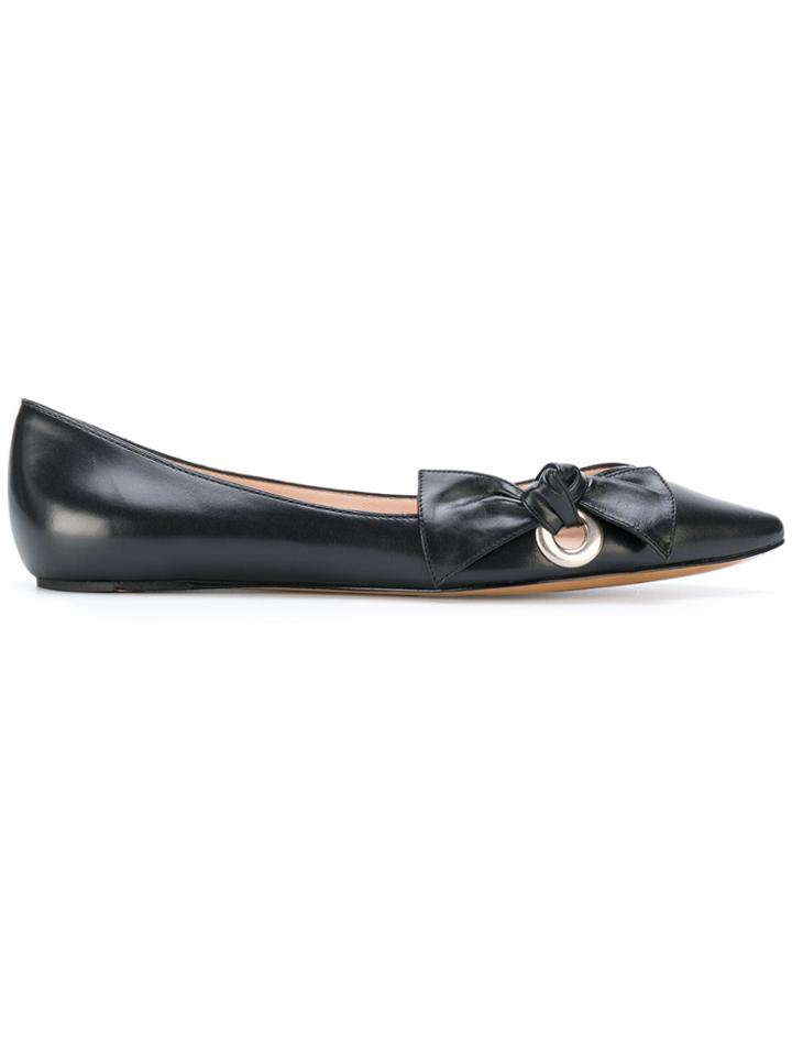 Marc Jacobs Bow Ballerinas - Black