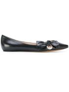 Marc Jacobs Bow Ballerinas - Black