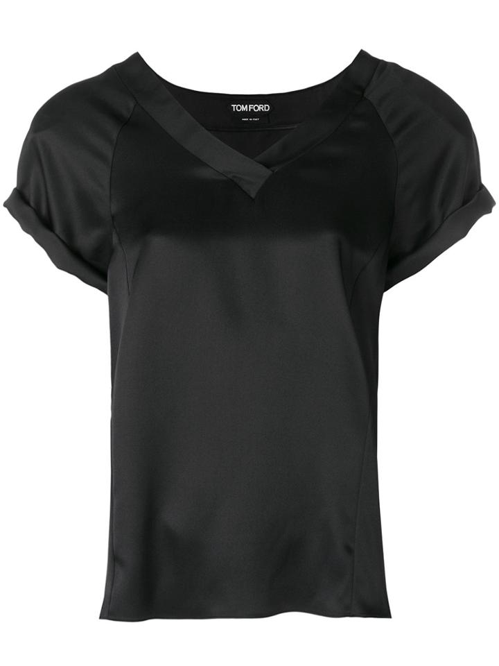Tom Ford V-neck Top - Black