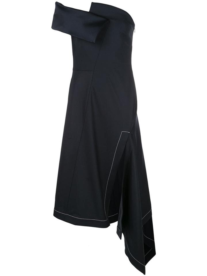 Monse Strapless Asymmetric Dress - Blue