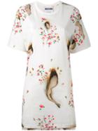 Moschino Burned Effect T-shirt Dress - Neutrals