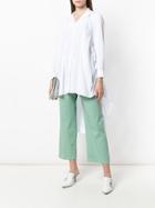 Department 5 Wide-leg Cropped Trousers - Green