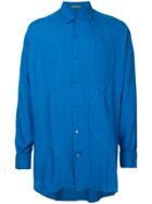 Yohji Yamamoto Vintage Embellished Overisized Shirt - Blue