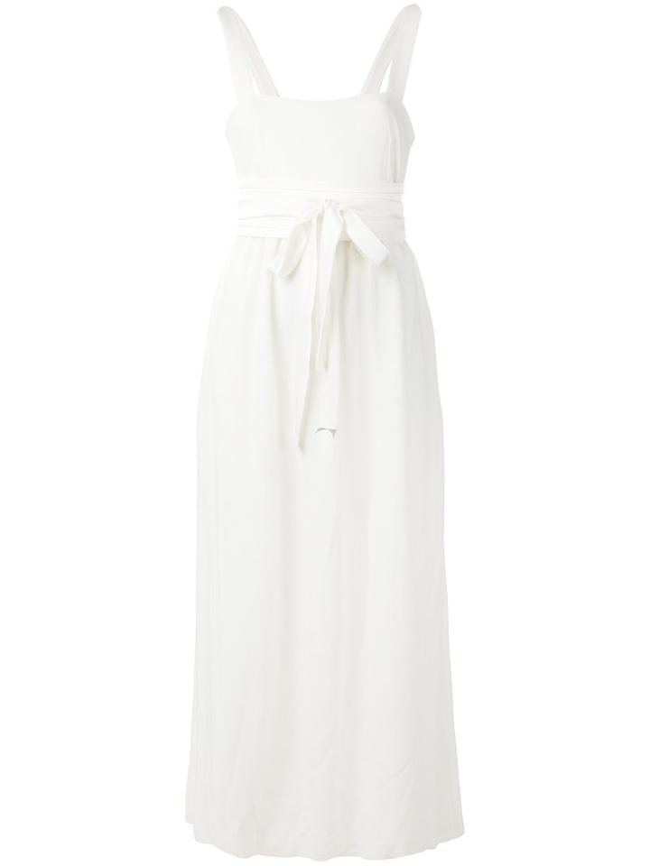 Racil - Tie Waist Dress - Women - Polyester/triacetate/viscose - 40, White, Polyester/triacetate/viscose