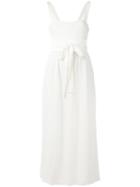 Racil - Tie Waist Dress - Women - Polyester/triacetate/viscose - 40, White, Polyester/triacetate/viscose