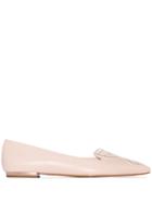 Sophia Webster Bibi Butterfly-embellished Ballerinas - Neutrals