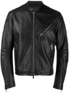 Tagliatore Zip-up Biker Jacket - Black