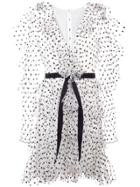 Philosophy Di Lorenzo Serafini Dotted Ruffle Dress - White
