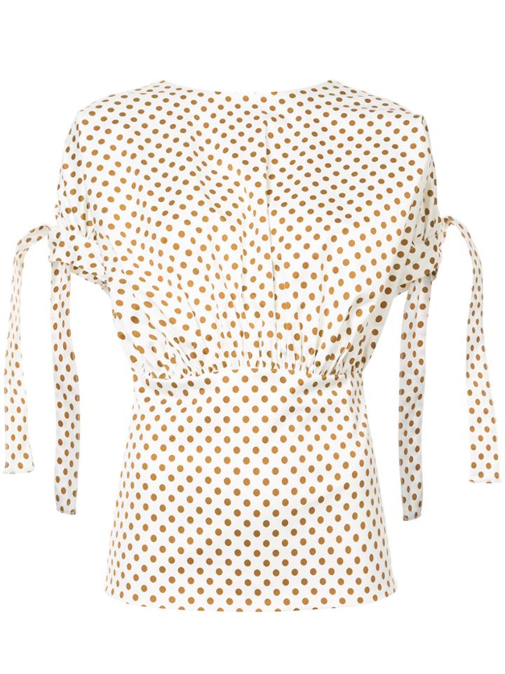 Silvia Tcherassi Polka Dot Blouse - White