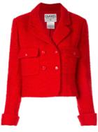 Chanel Pre-owned 1997s Double-breasted Jacket - Red