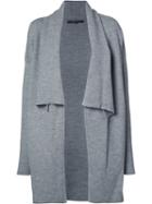 Derek Lam Open Cardigan, Women's, Size: Large, Grey, Polyamide/cashmere
