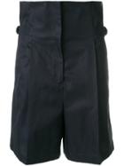 Jil Sander Buckled Shorts - Blue