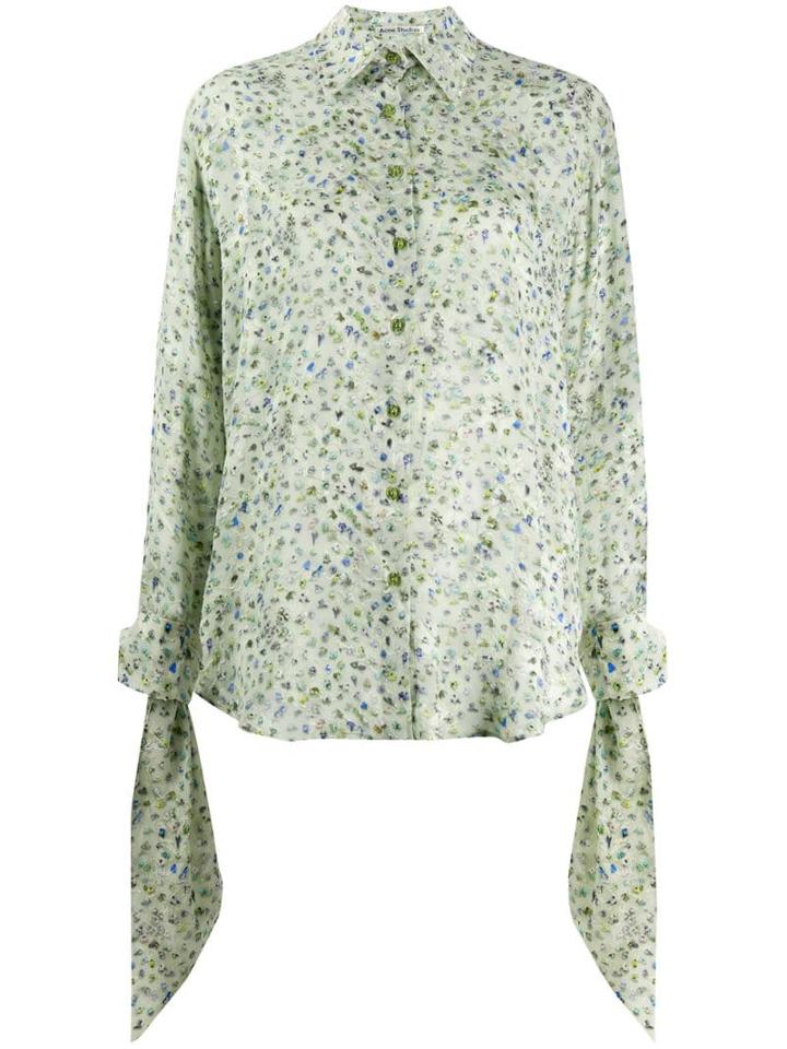 Acne Studios Crowd Print Shirt - Green