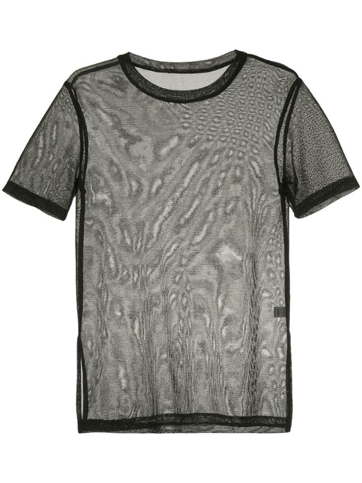 Kacey Devlin Sheer Top - Black