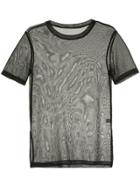Kacey Devlin Sheer Top - Black