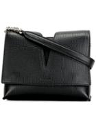 Jil Sander Cut-out Detail Shoulder Bag, Women's, Black, Leather