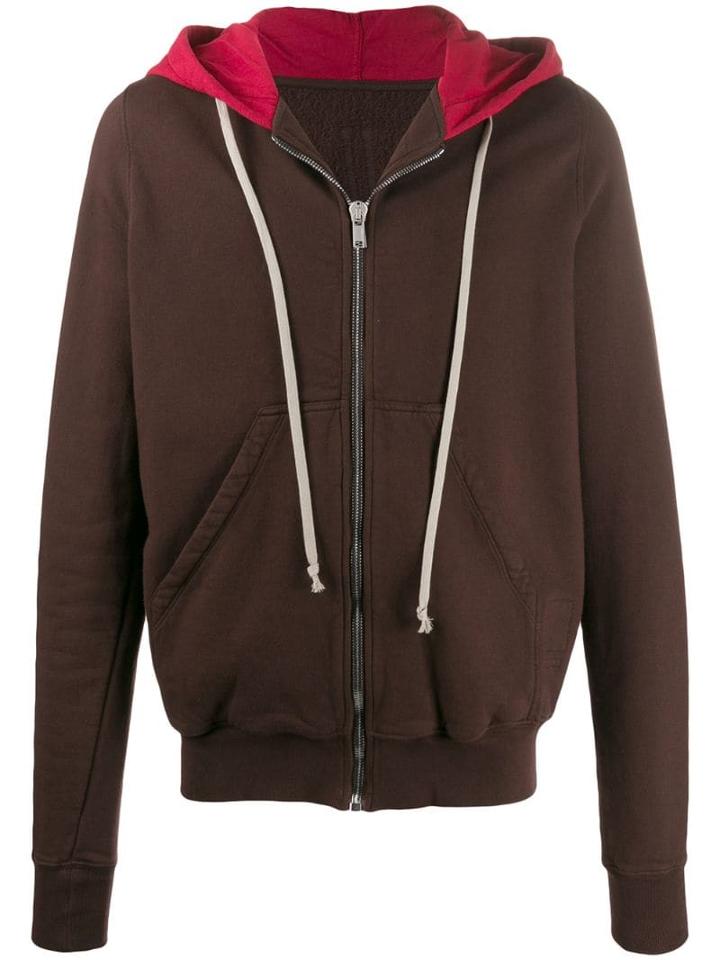 Rick Owens Drkshdw Contrast Hood Hoodie - Brown