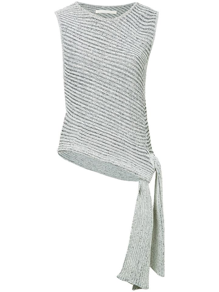 Dion Lee Spiral Rib Tank Top - Grey