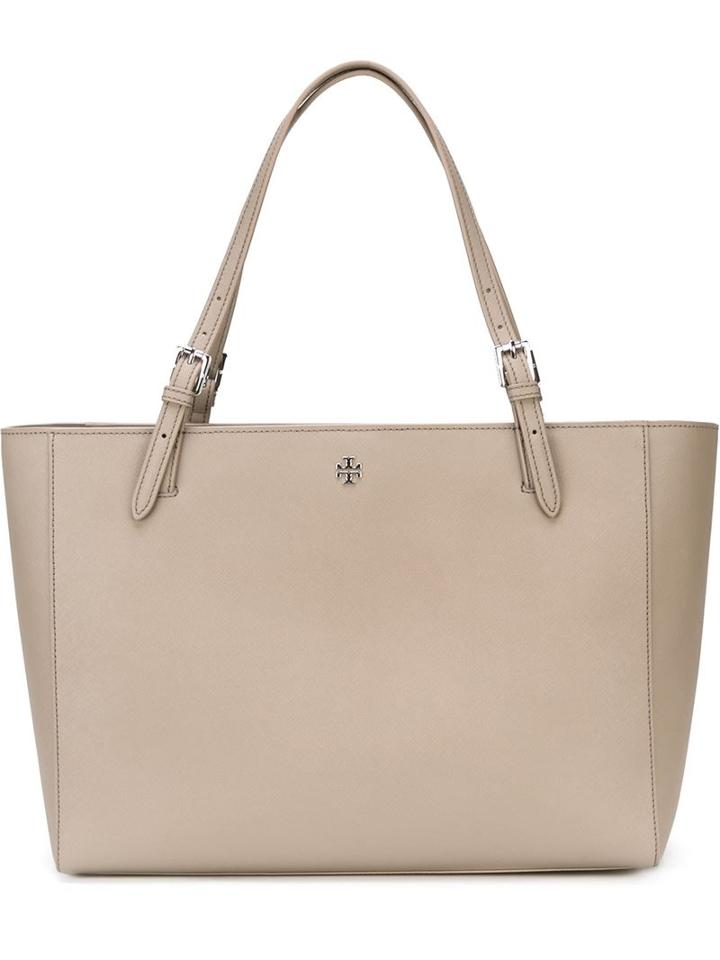 Tory Burch York Tote, Women's, Grey, Leather