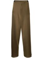 Christopher Esber Bias Satin Trousers - Green