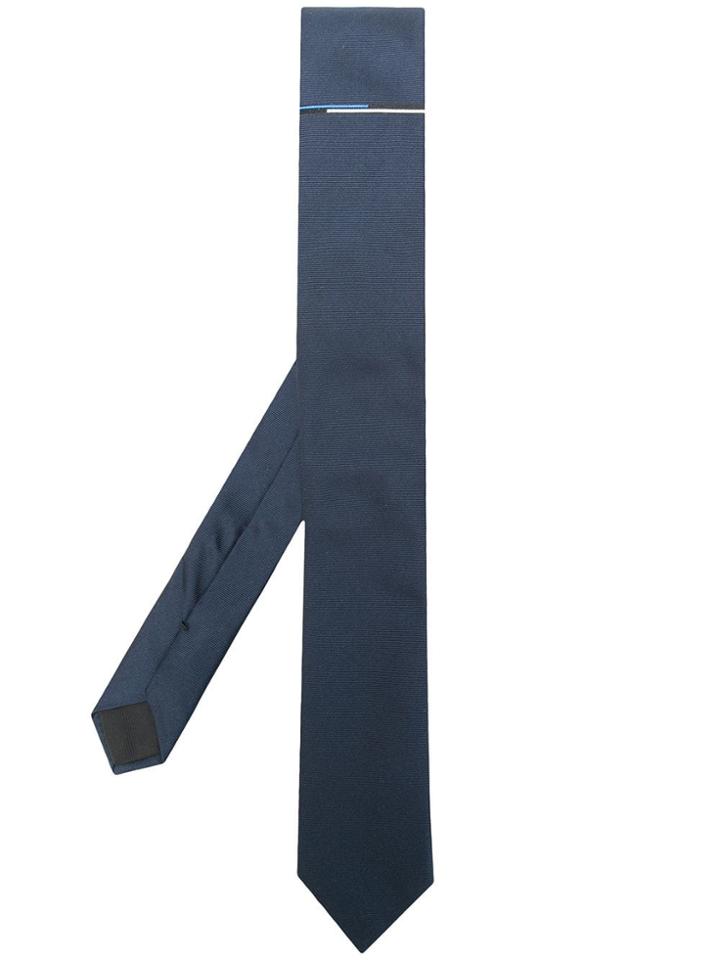 Boss Hugo Boss Stripe Detail Tie - Blue