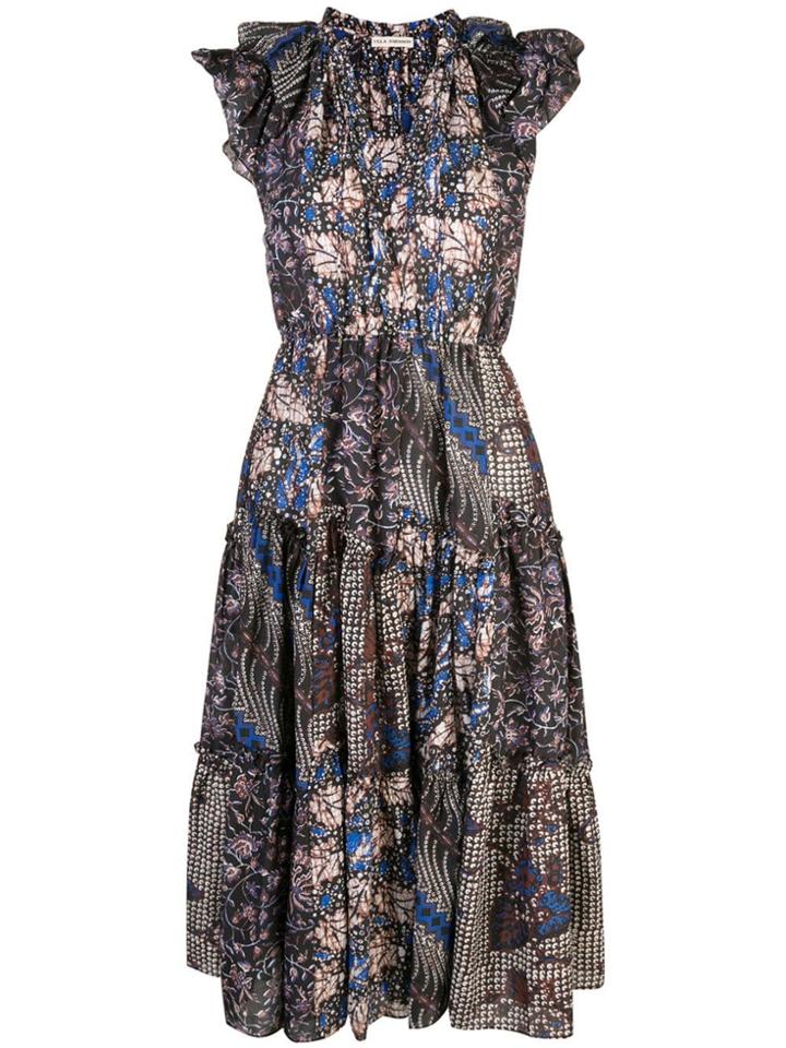 Ulla Johnson Flared Floral Dress - Multicolour