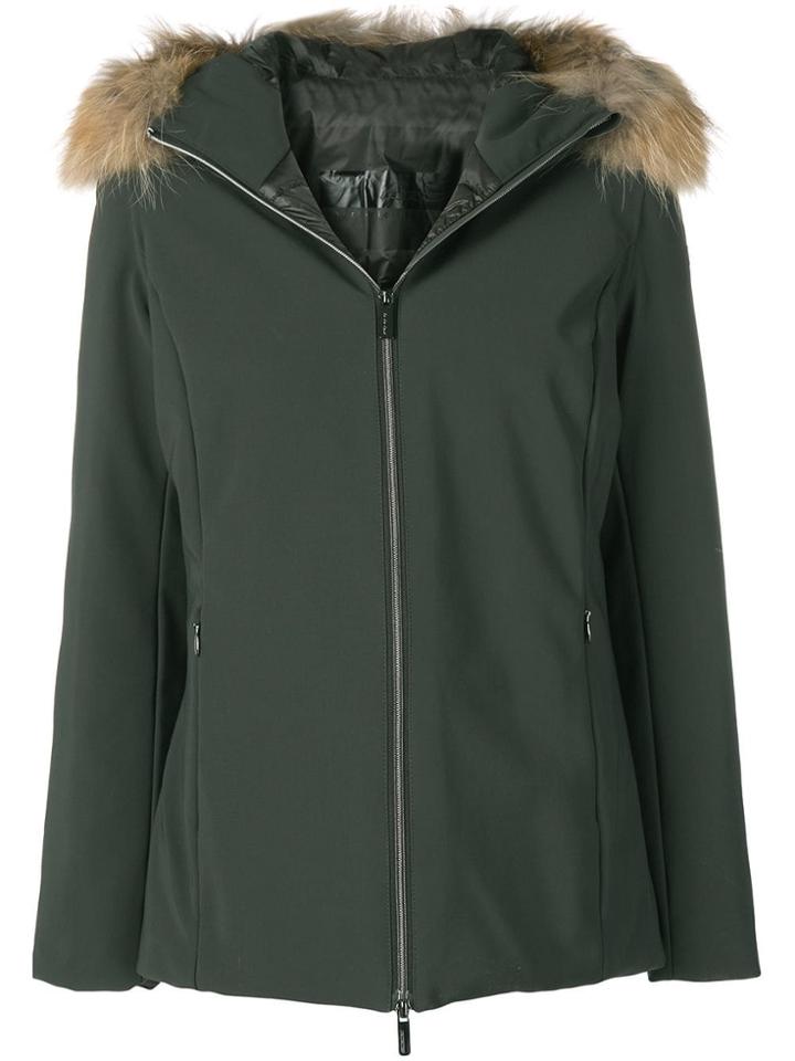 Rrd Faux-fur Trimmed Hood Jacket - Green